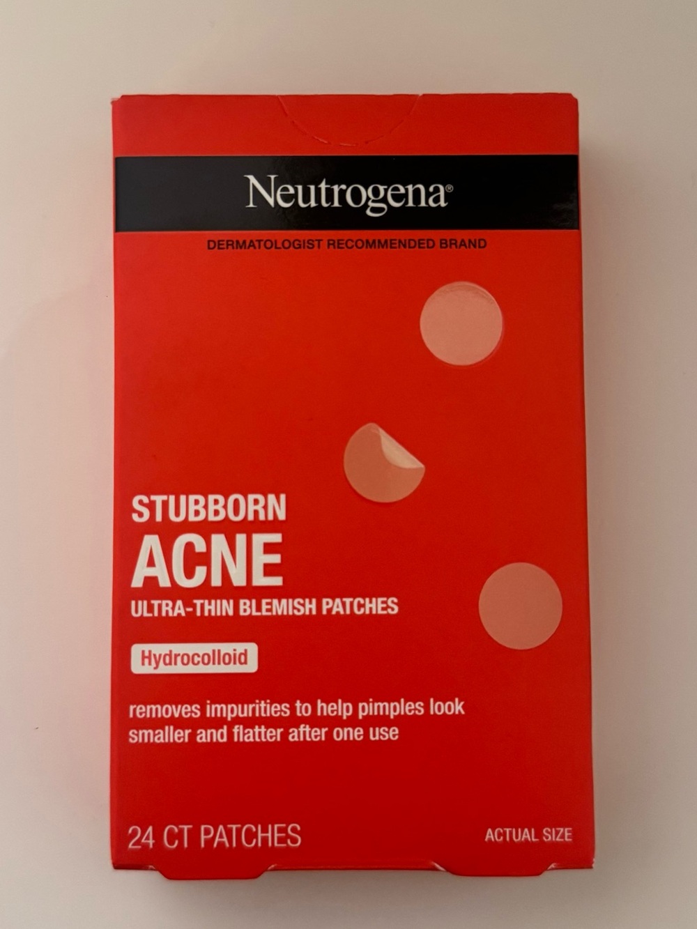 Neutrogena Red Stubborn Acne Ultra-Thin Blemish Patches